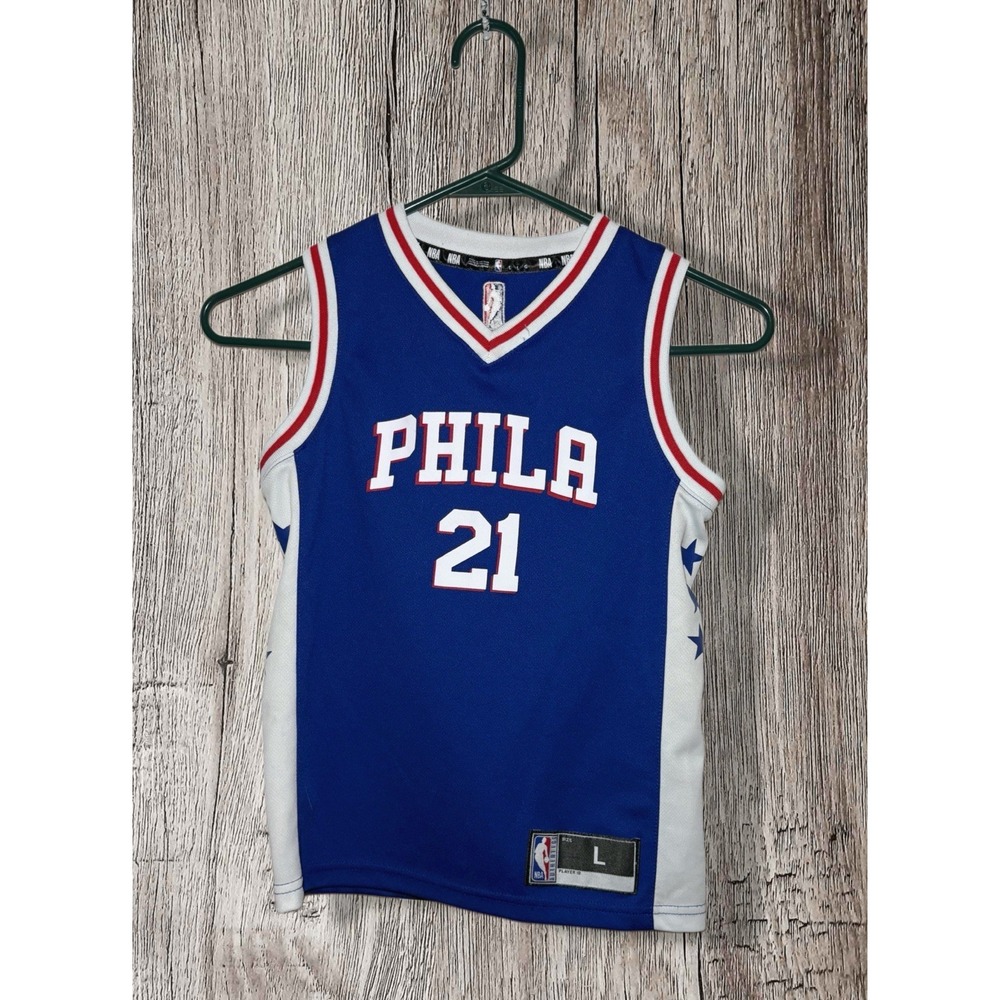 Joel Embiid Philadelphia 76ers Jersey NBA Youth's Large